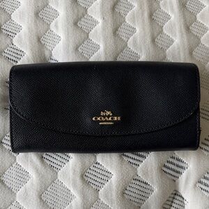 Coach Blue Leather Wallet